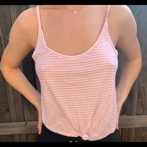 Pink and white striped tank!